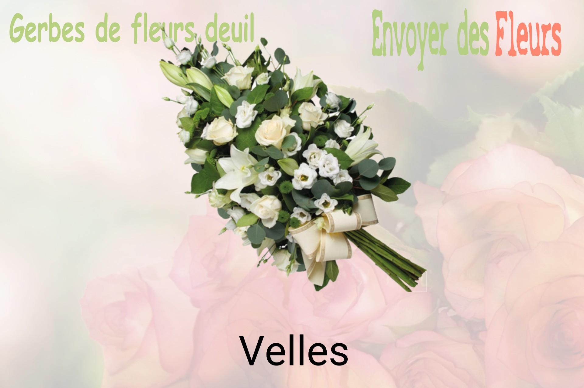 Gerbe de fleurs de deuil livrée à Velles